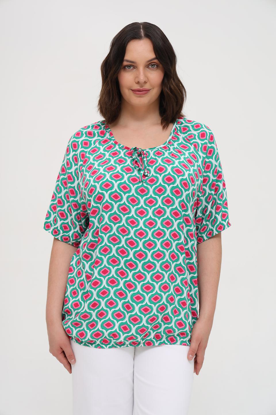 Блуза Via Appia с геометрическим принтом
