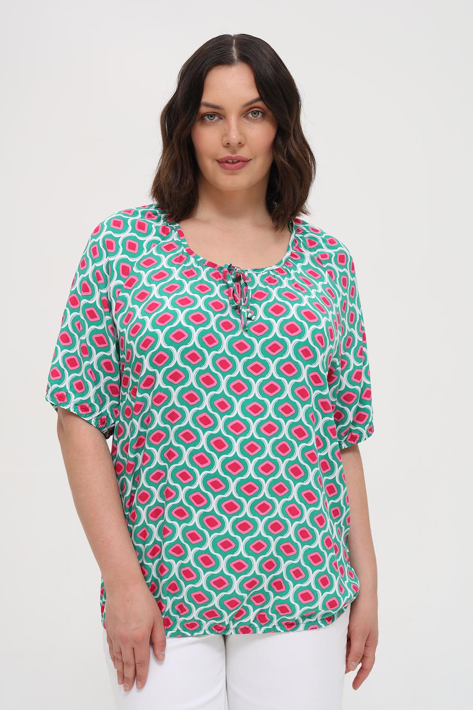 Блуза Via Appia с геометрическим принтом