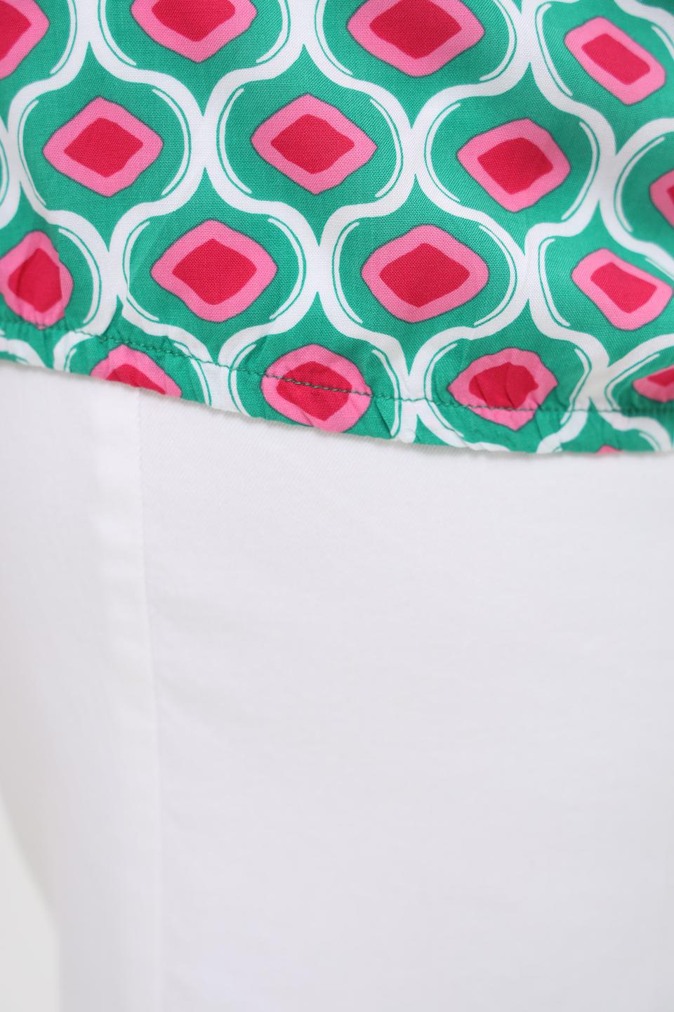 Блуза Via Appia с геометрическим принтом