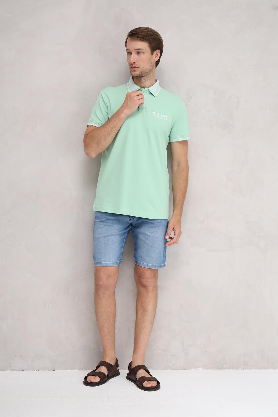 Поло Tom Tailor мятное