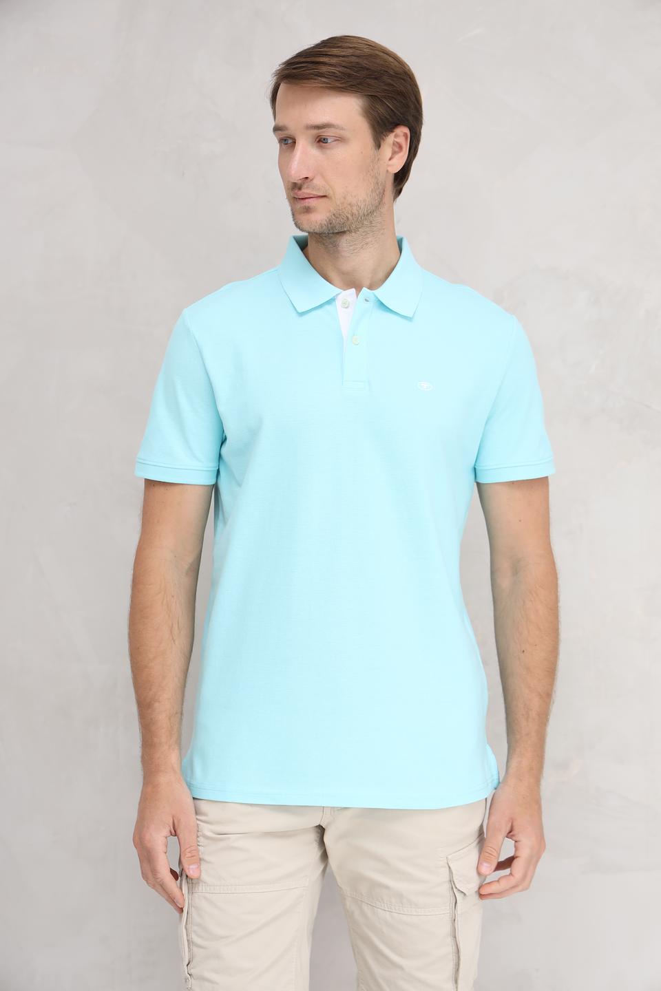 Поло Tom Tailor голубое