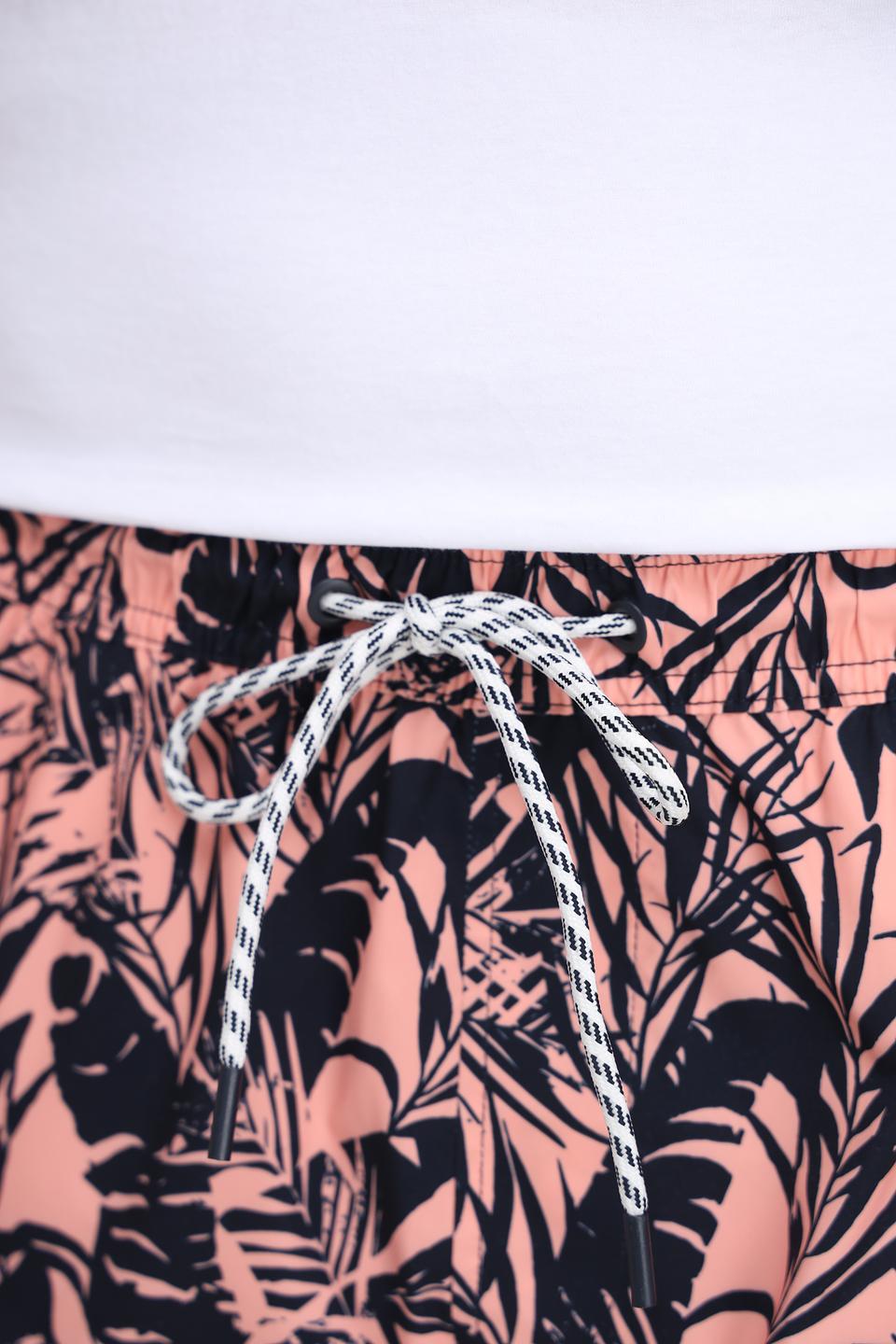 Плавательные шорты Tom Tailor персиковые с принтом