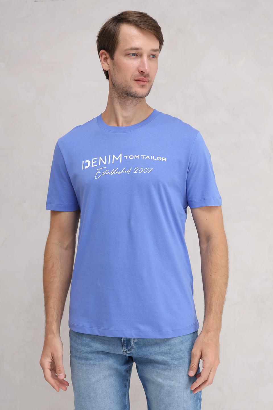 Футболка Tom Tailor denim голубая