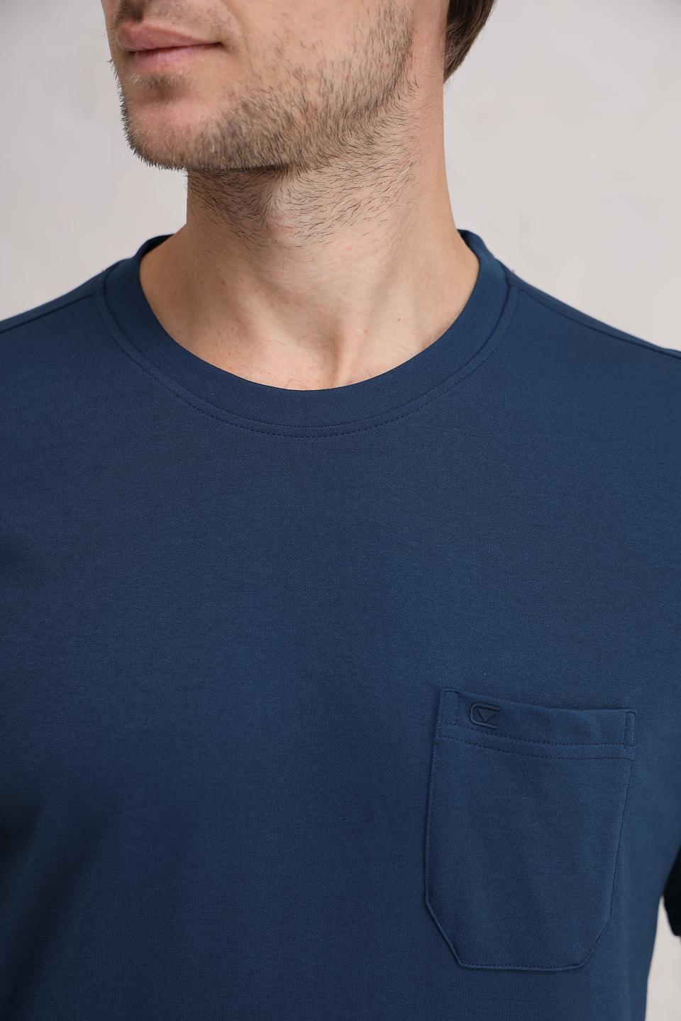 Футболка Casa Moda с карманом синяя