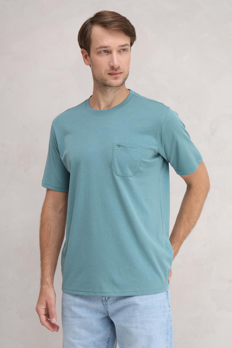 Футболка Casa Moda с карманом мятный