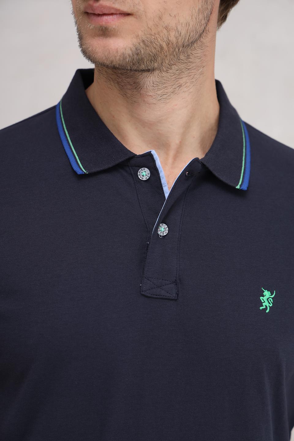 Поло Sea Barrier мужское тёмно-синее