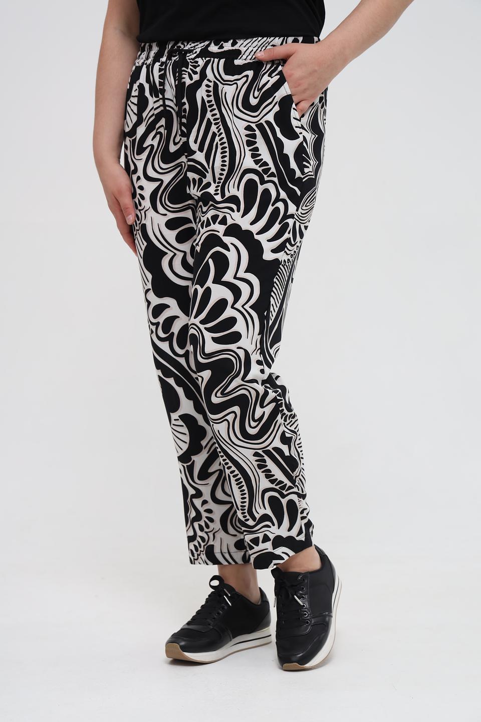 Брюки Via Appia DUE с принтом