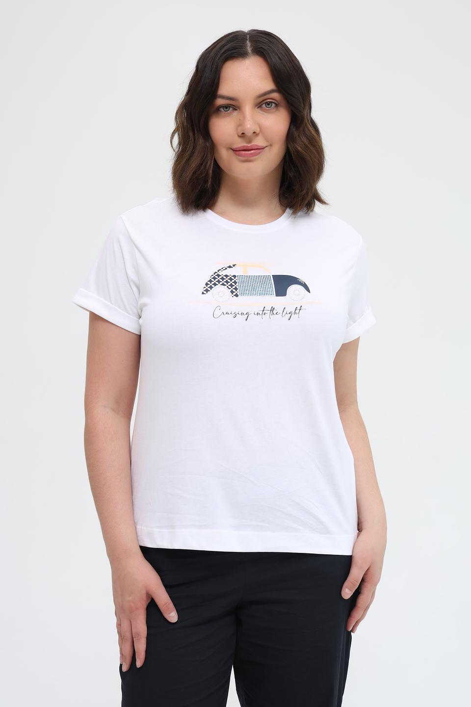 Футболка Gerry Weber EDITION белая с принтом