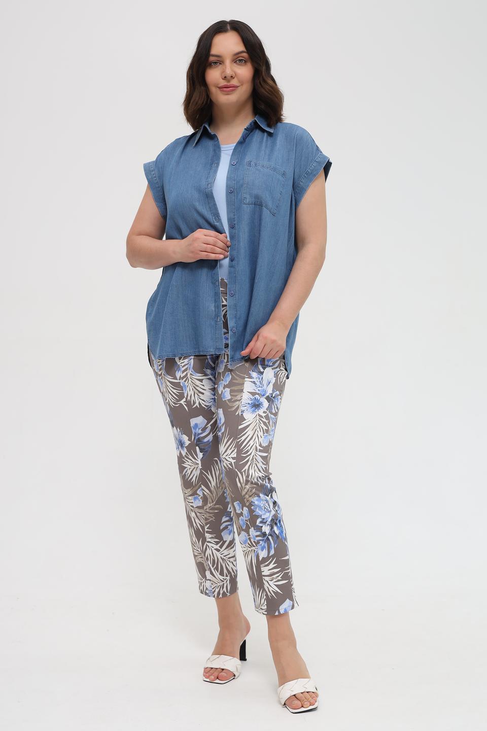 Рубашка Marc Aurel джинсовая с коротким рукавом