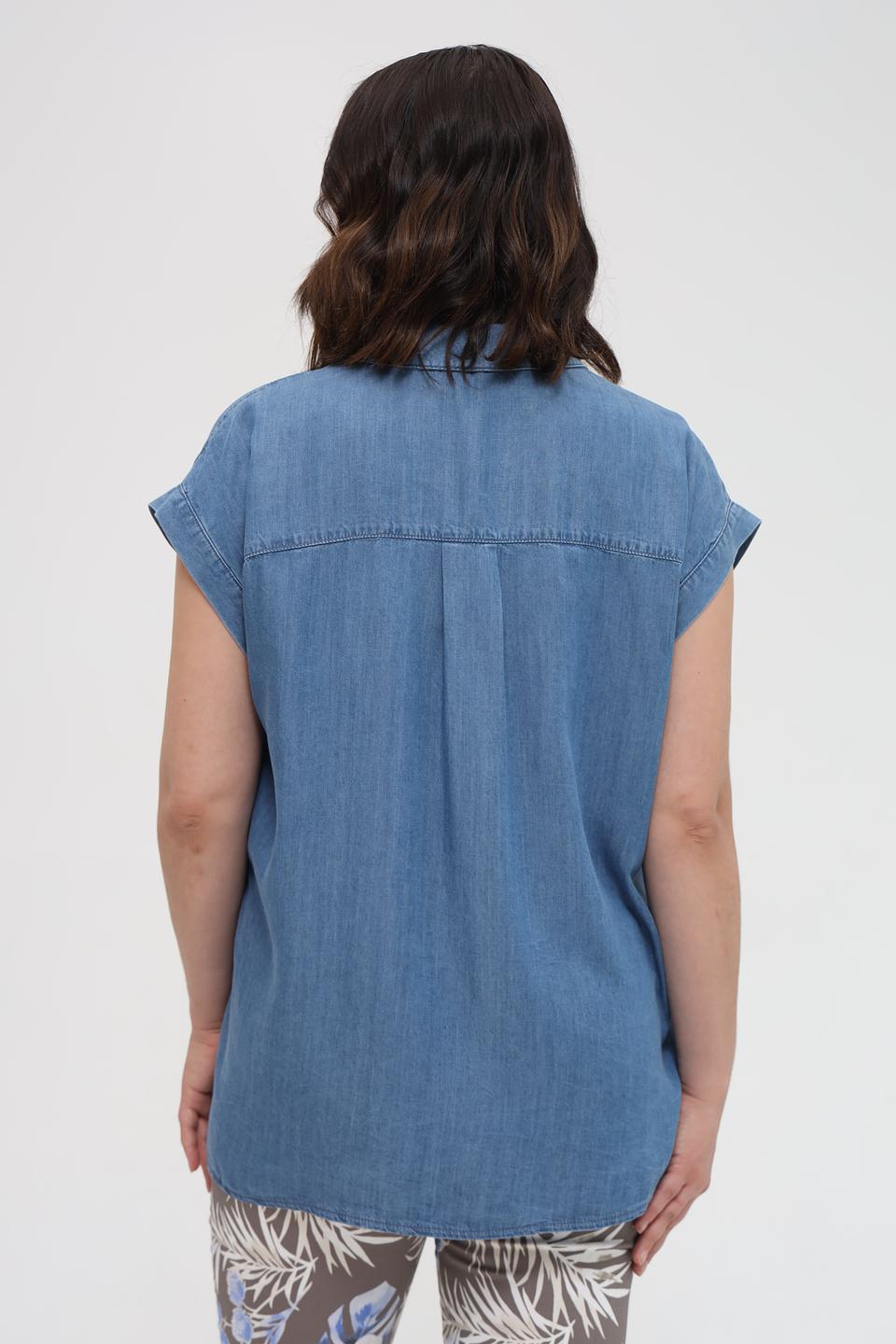 Рубашка Marc Aurel джинсовая с коротким рукавом