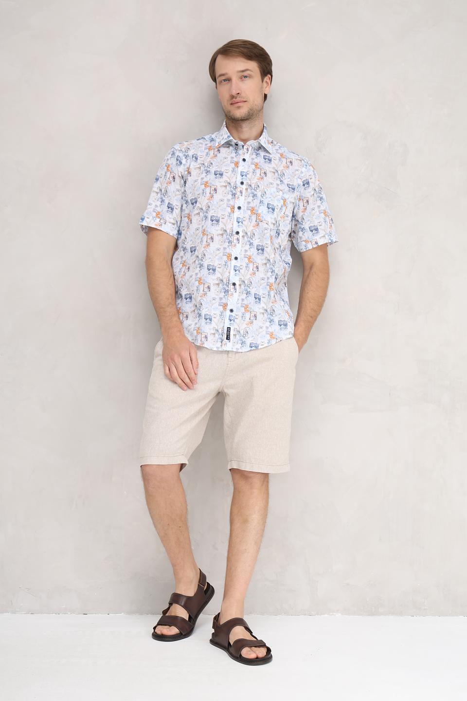 Рубашка кр Casa Moda с принтом