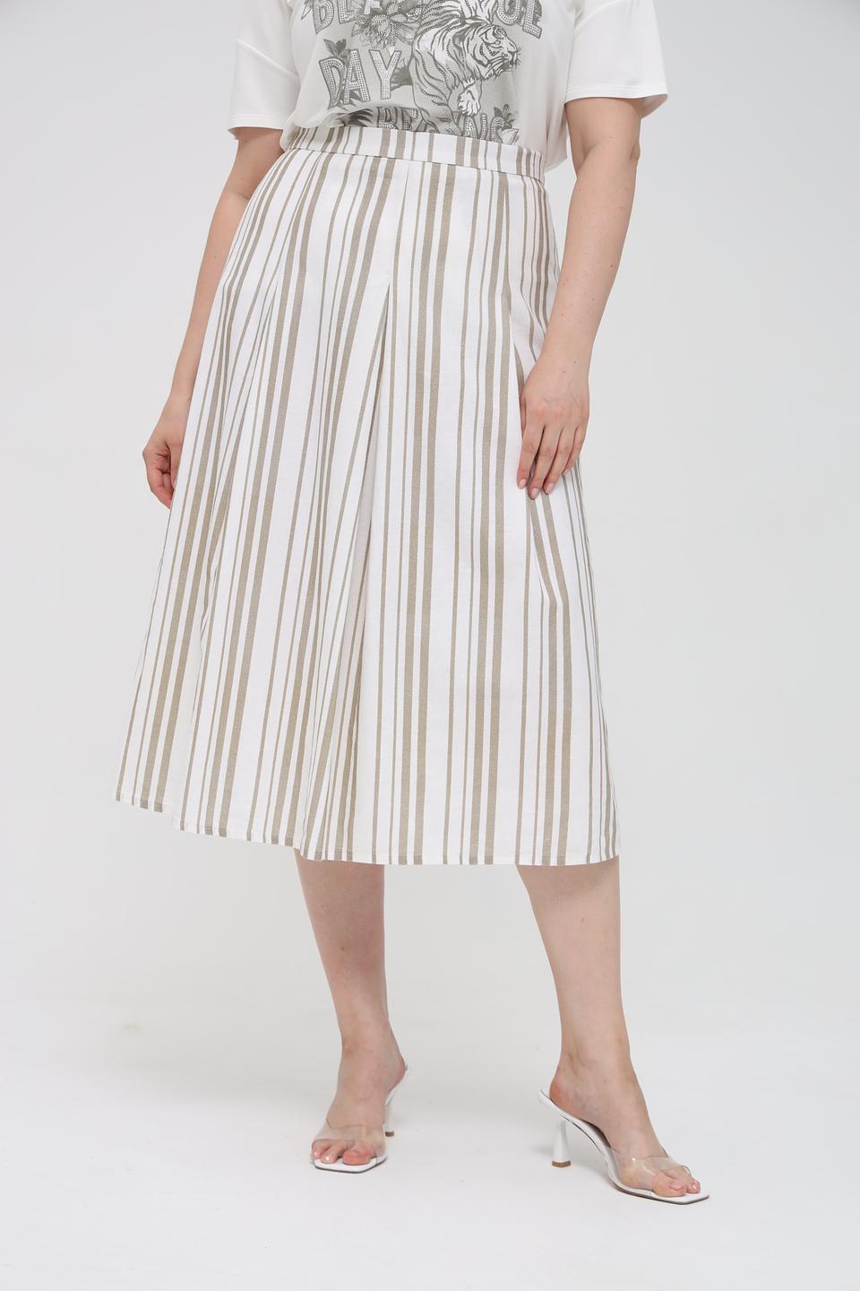 Юбка Gardeur в полоску бежевая