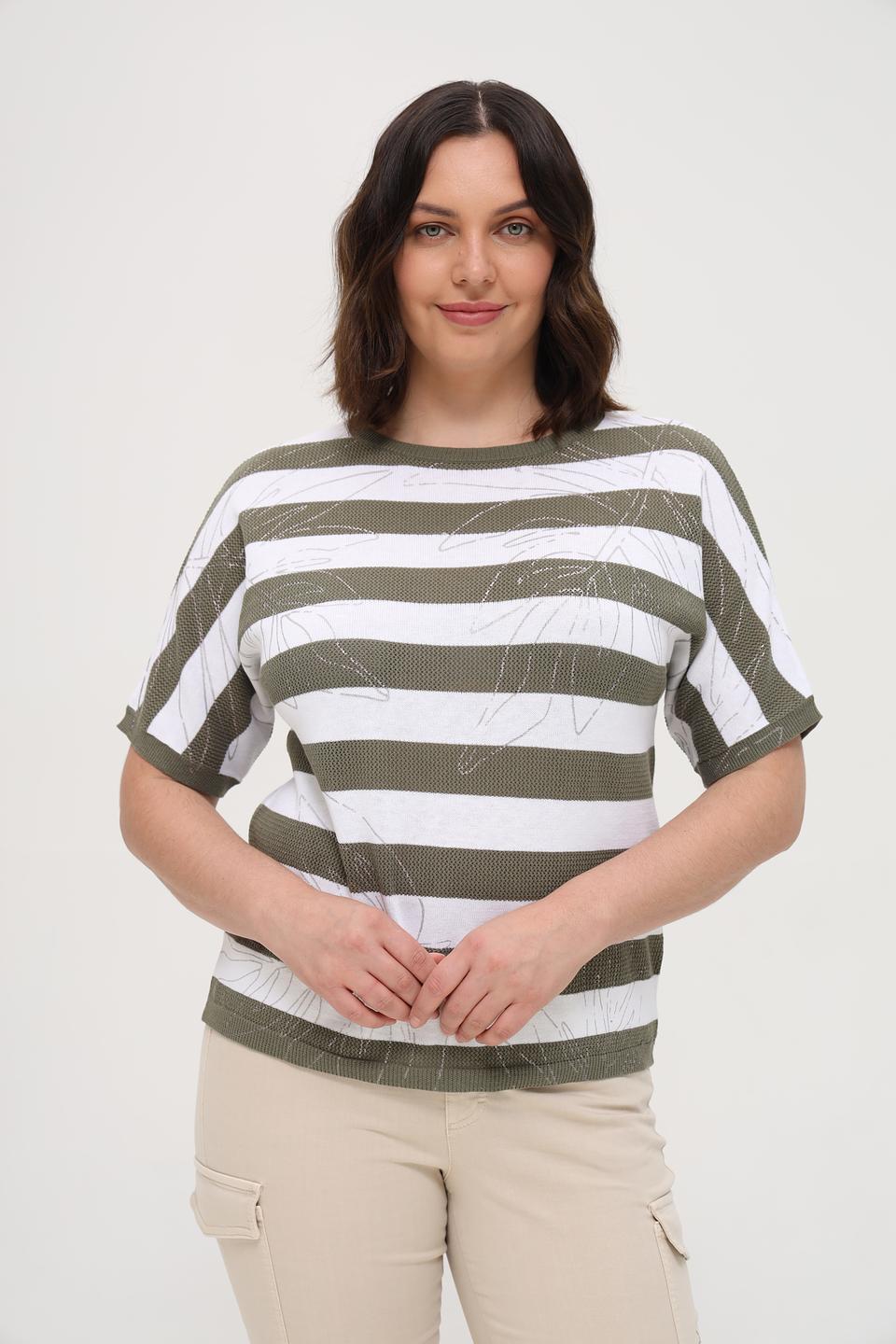 Пуловер Rabe collection в полоску