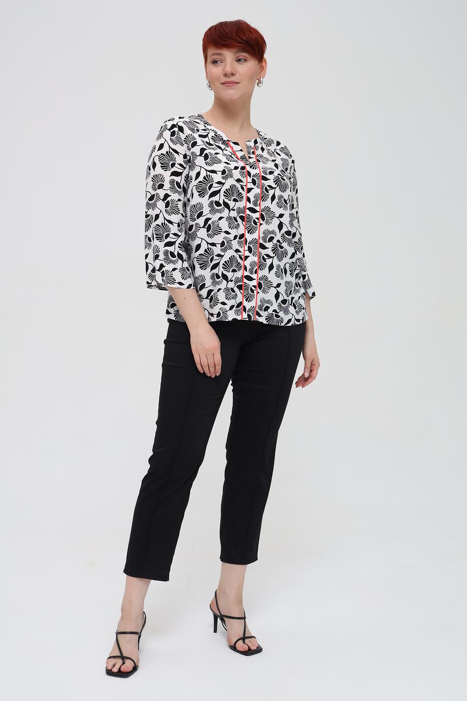 Блуза Frank Walder с цветочным принтом