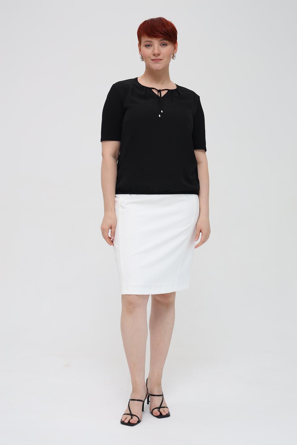 Блуза Frank Walder с завязками чёрная