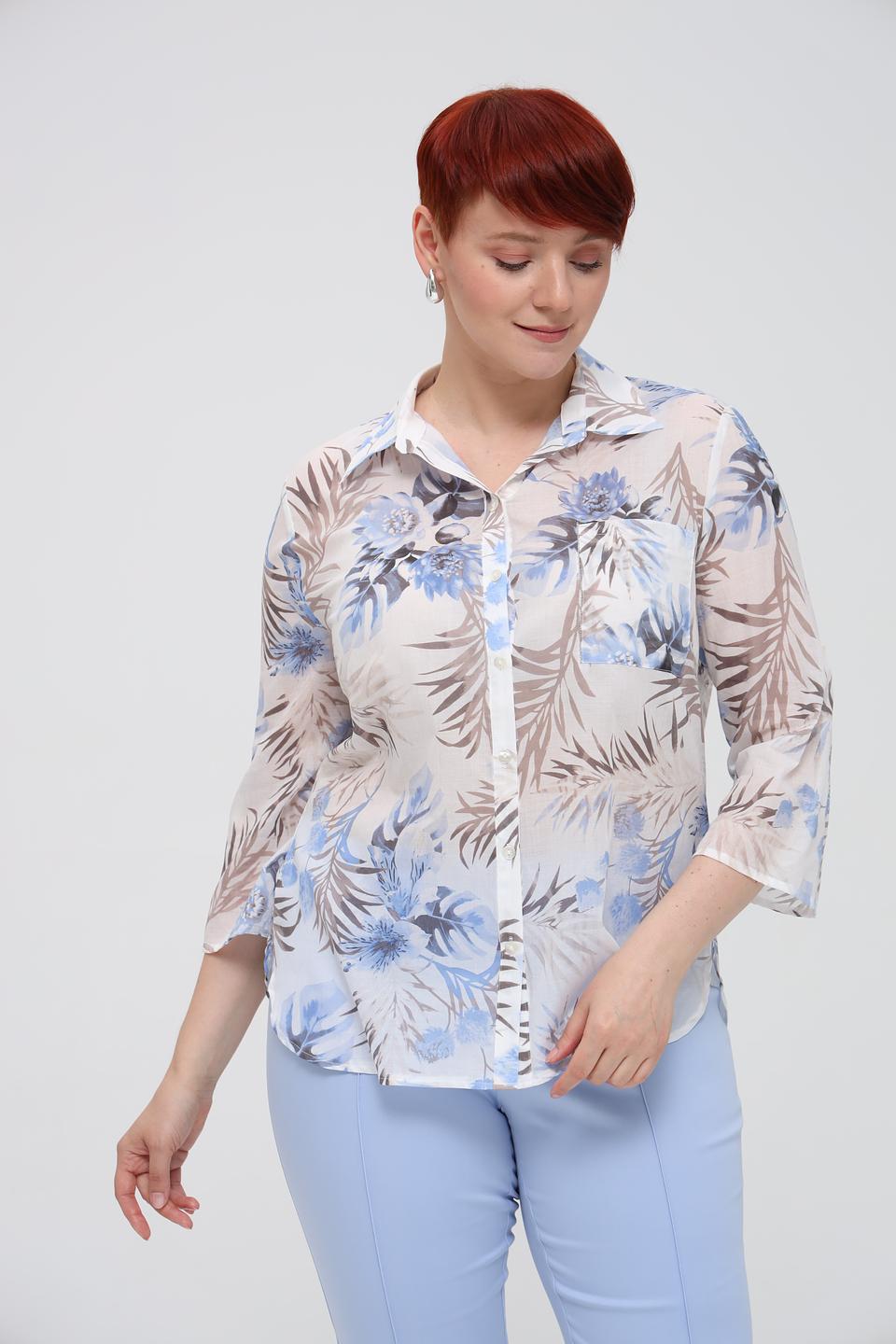 Блуза Frank Walder с цветочным принтом