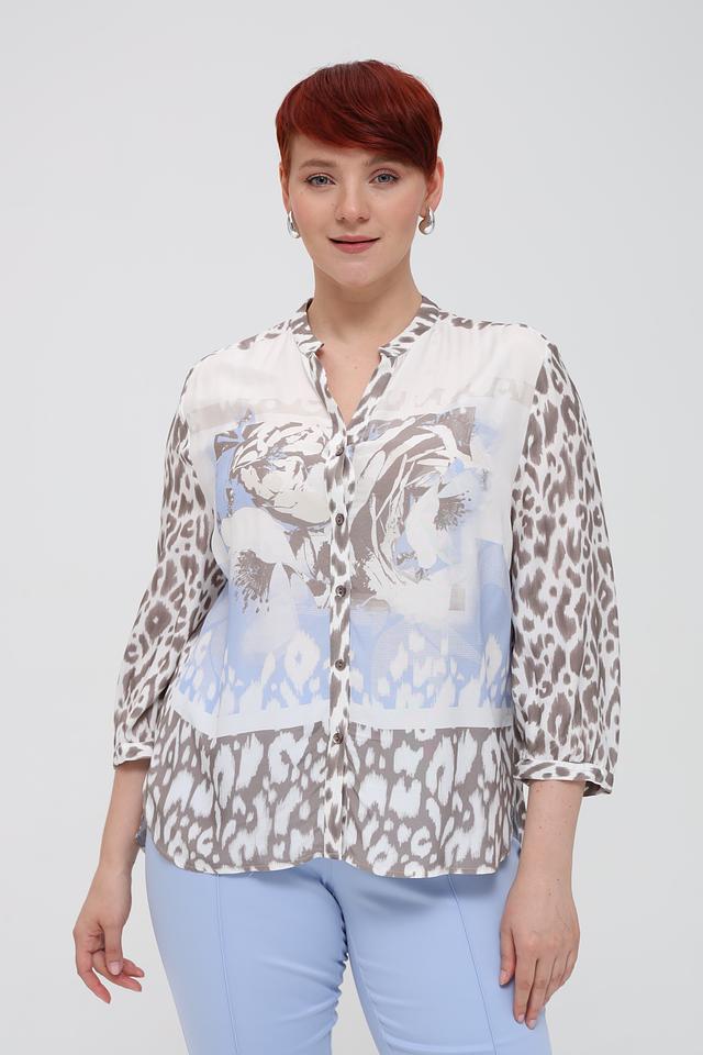 Блуза Frank Walder с леопардовым принтом