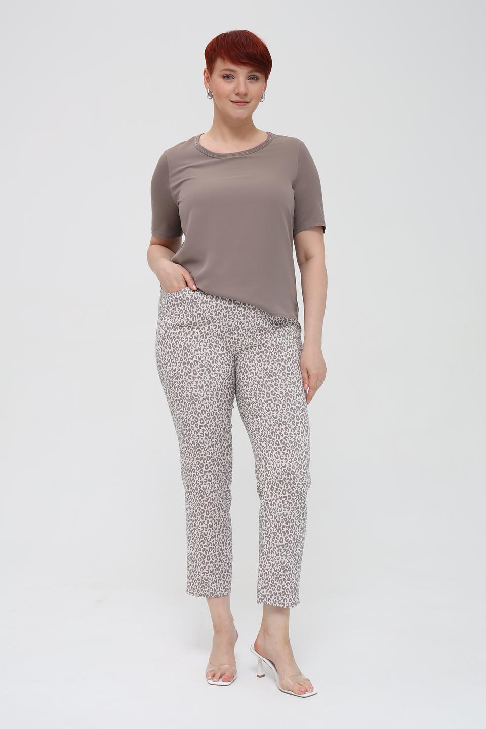 Брюки Frank Walder с леопардовым принтом