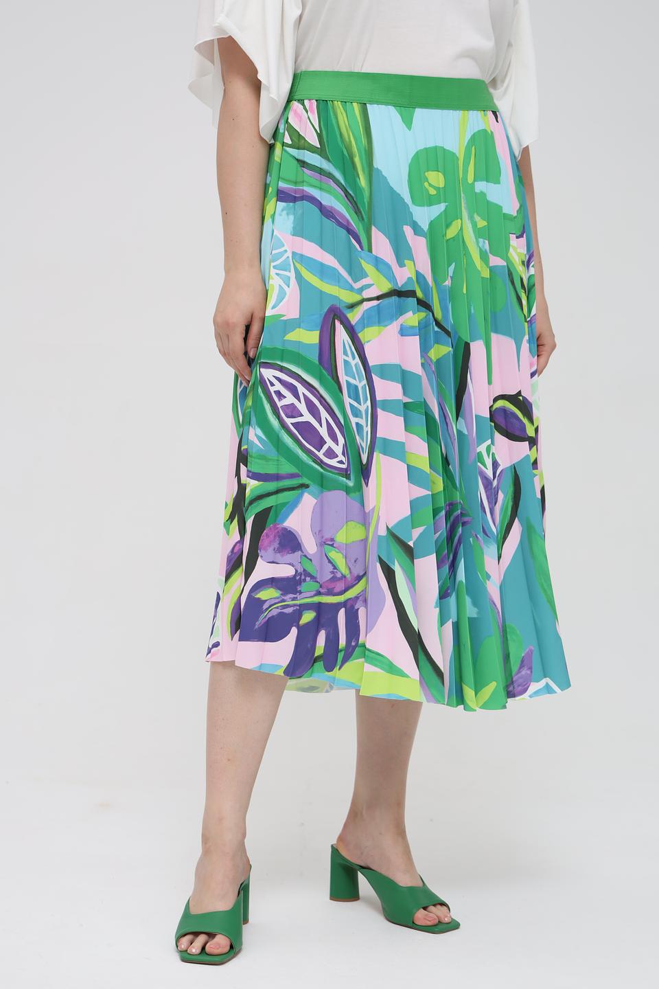 Юбка Via Appia с цветочным принтом