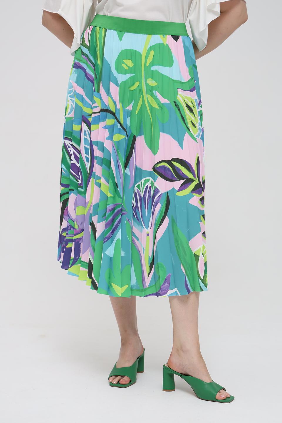 Юбка Via Appia с цветочным принтом