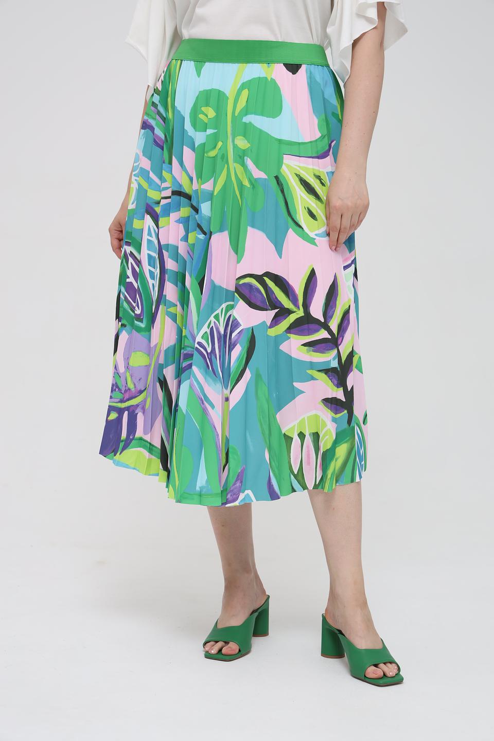 Юбка Via Appia с цветочным принтом