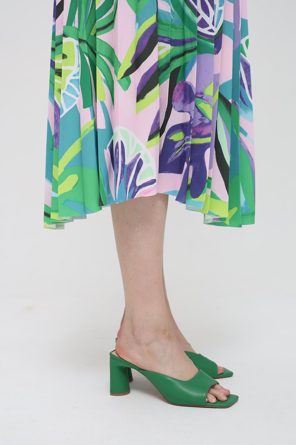 Юбка Via Appia с цветочным принтом