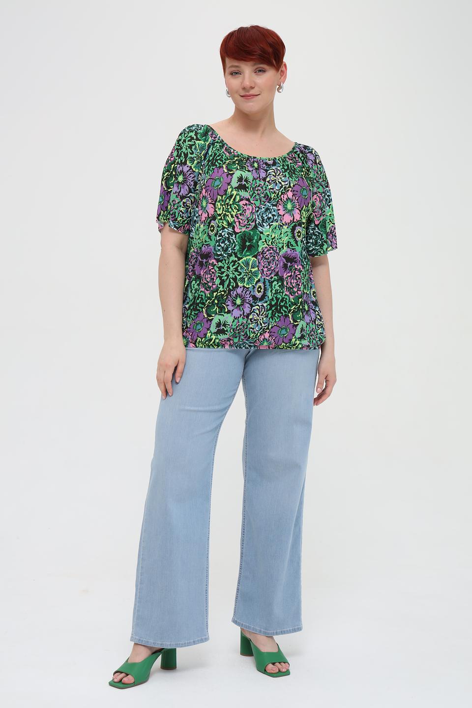 Блуза Via Appia с цветочным принтом