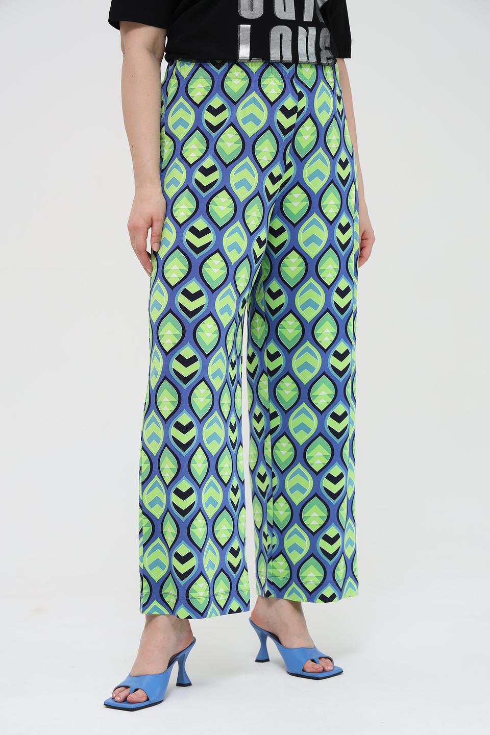 Брюки Frapp в геометрический принт
