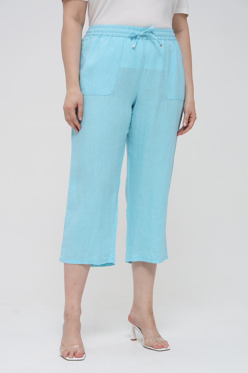 Брюки капри Rabe collection бирюзовые