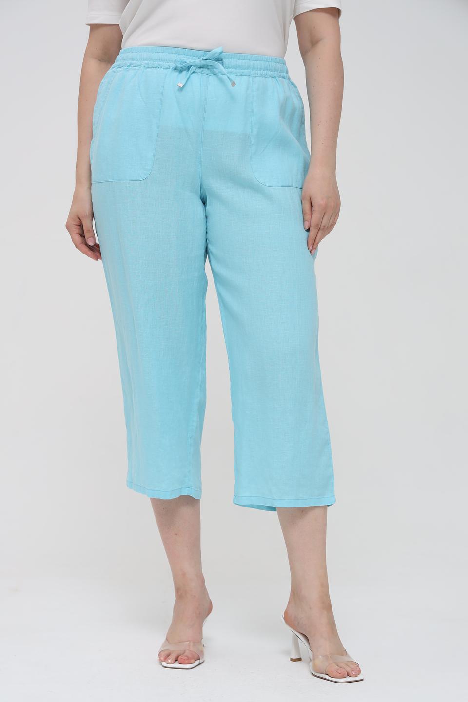 Брюки капри Rabe collection бирюзовые