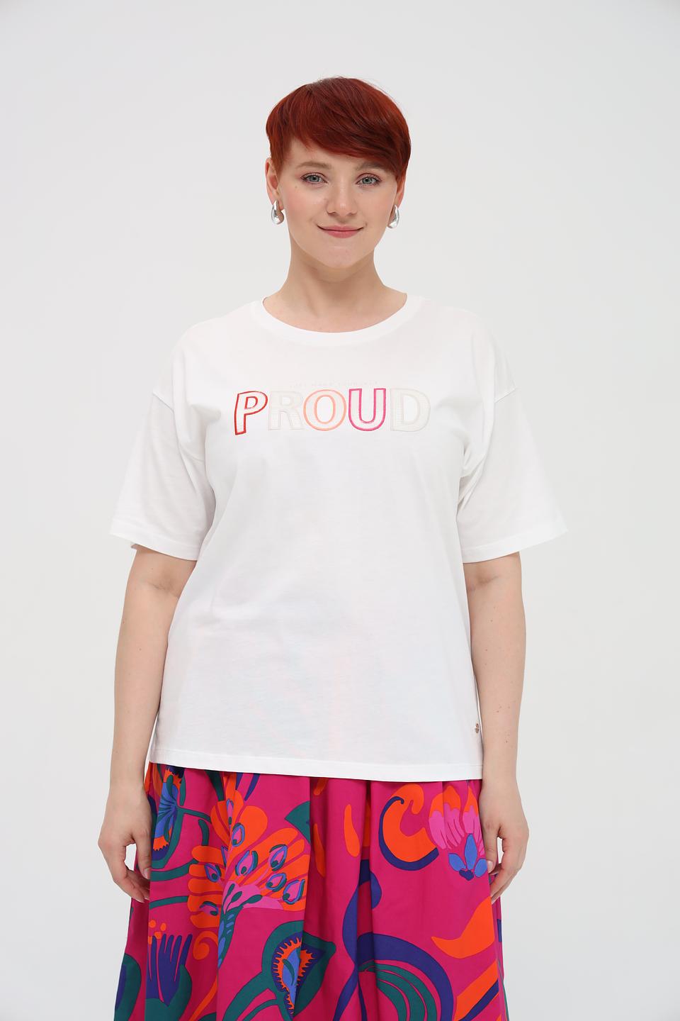 Футболка Monari с надписью PROUD