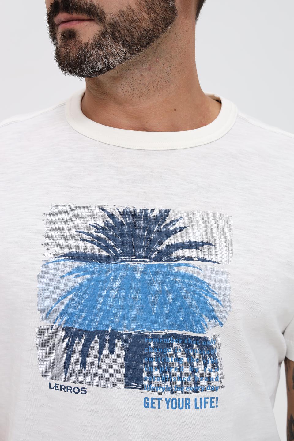 Футболка Lerros с пальмами белый