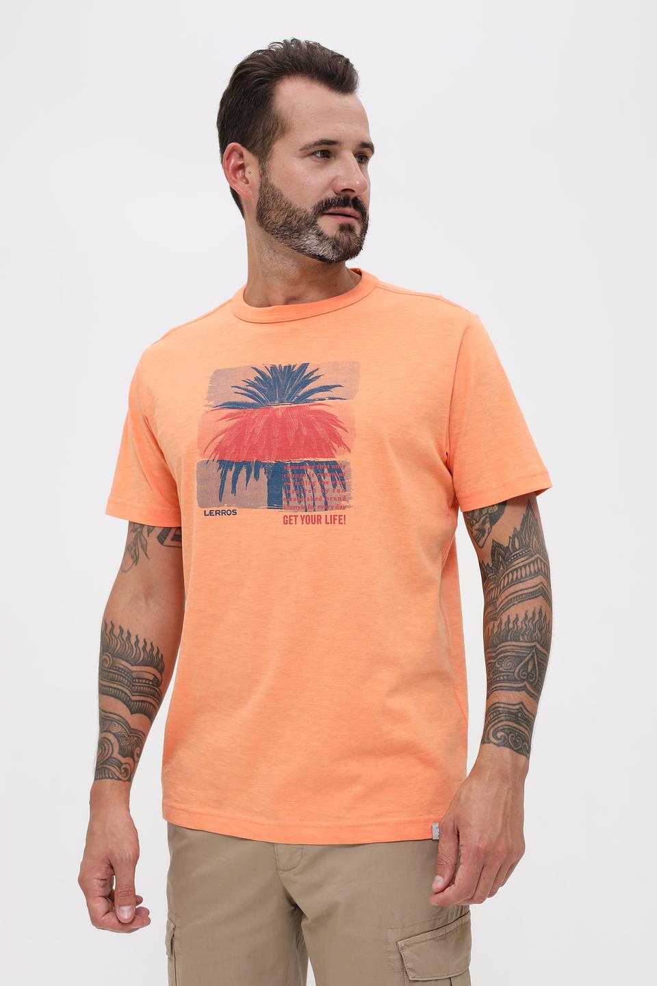 Футболка Lerros с принтом оранжевый