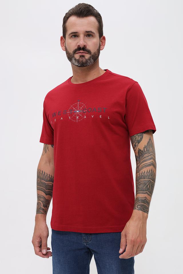 Футболка Granchio с компасом бордовый