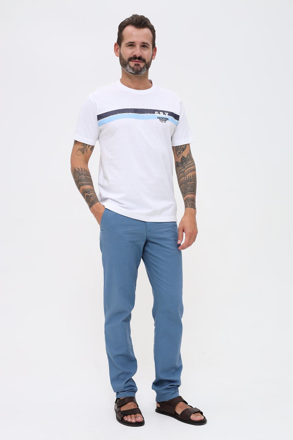 Футболка Granchio с полоской белый