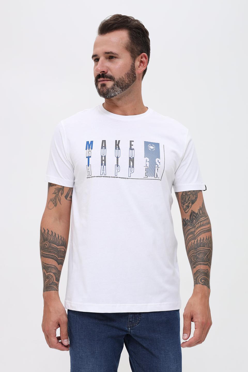 Футболка Granchio с принтом белый