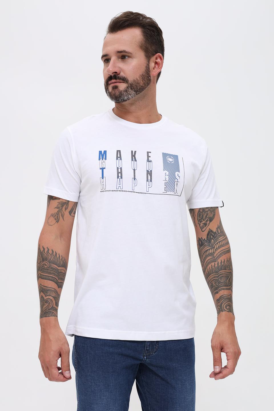 Футболка Granchio с принтом белый