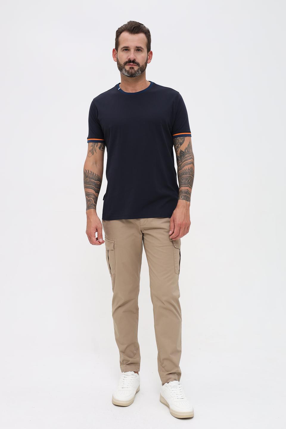 Футболка Sea Barrier с полоской тёмно-синяя