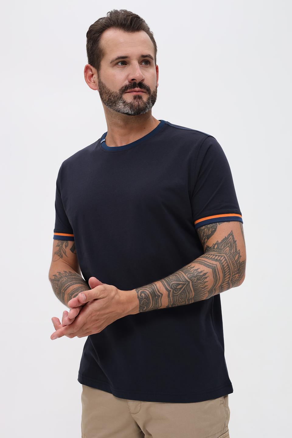 Футболка Sea Barrier с полоской тёмно-синяя