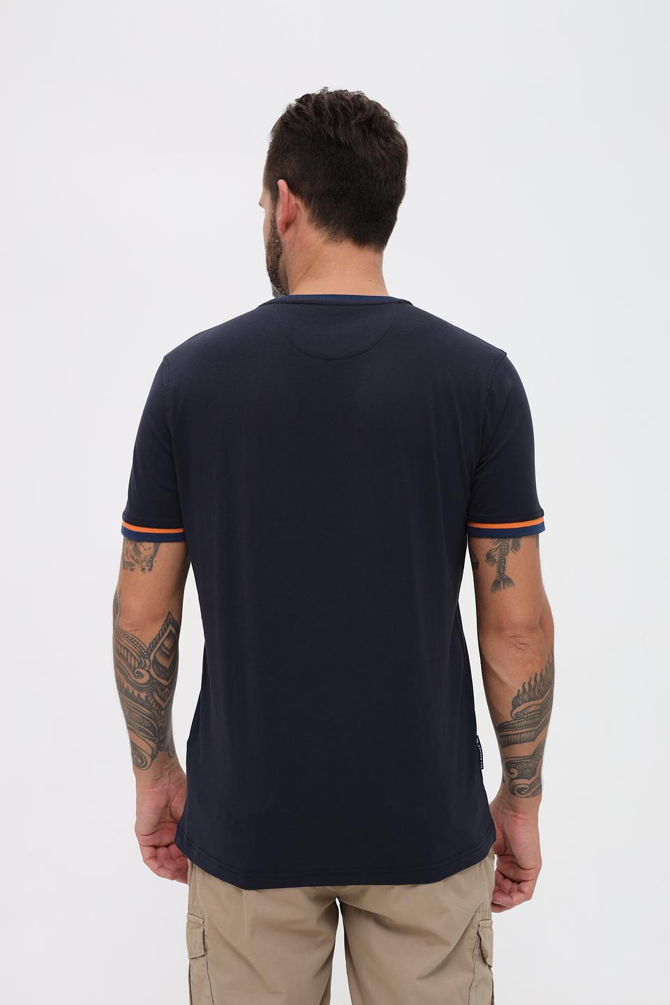 Футболка Sea Barrier с полоской тёмно-синяя