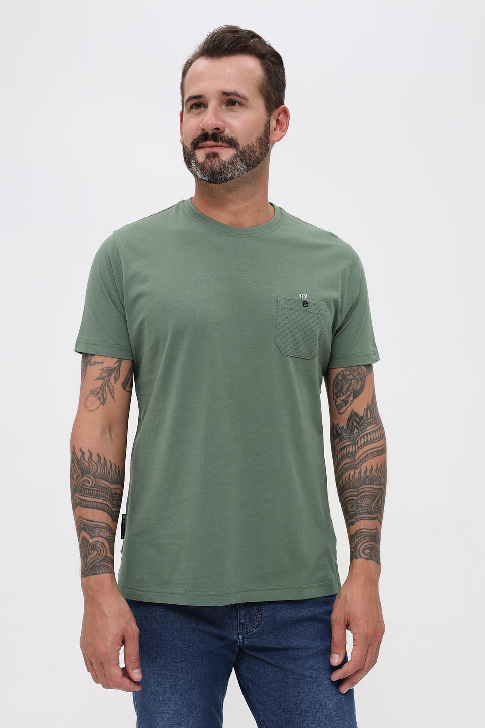 Футболка Sea Barrier хаки с карманом