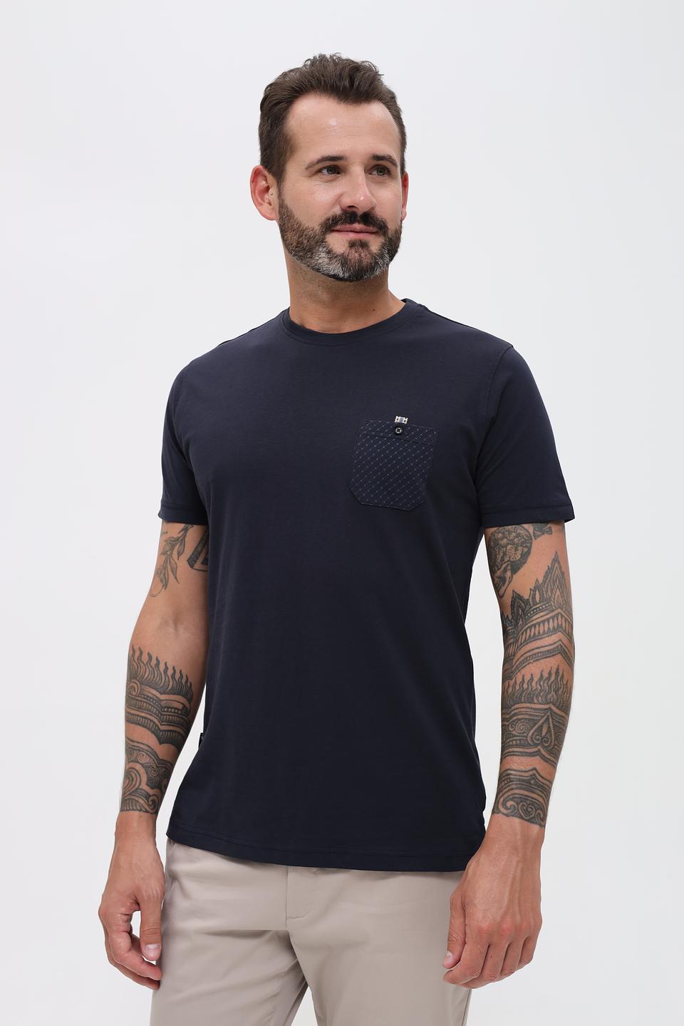 Футболка Sea Barrier с карманом тёмно-синяя