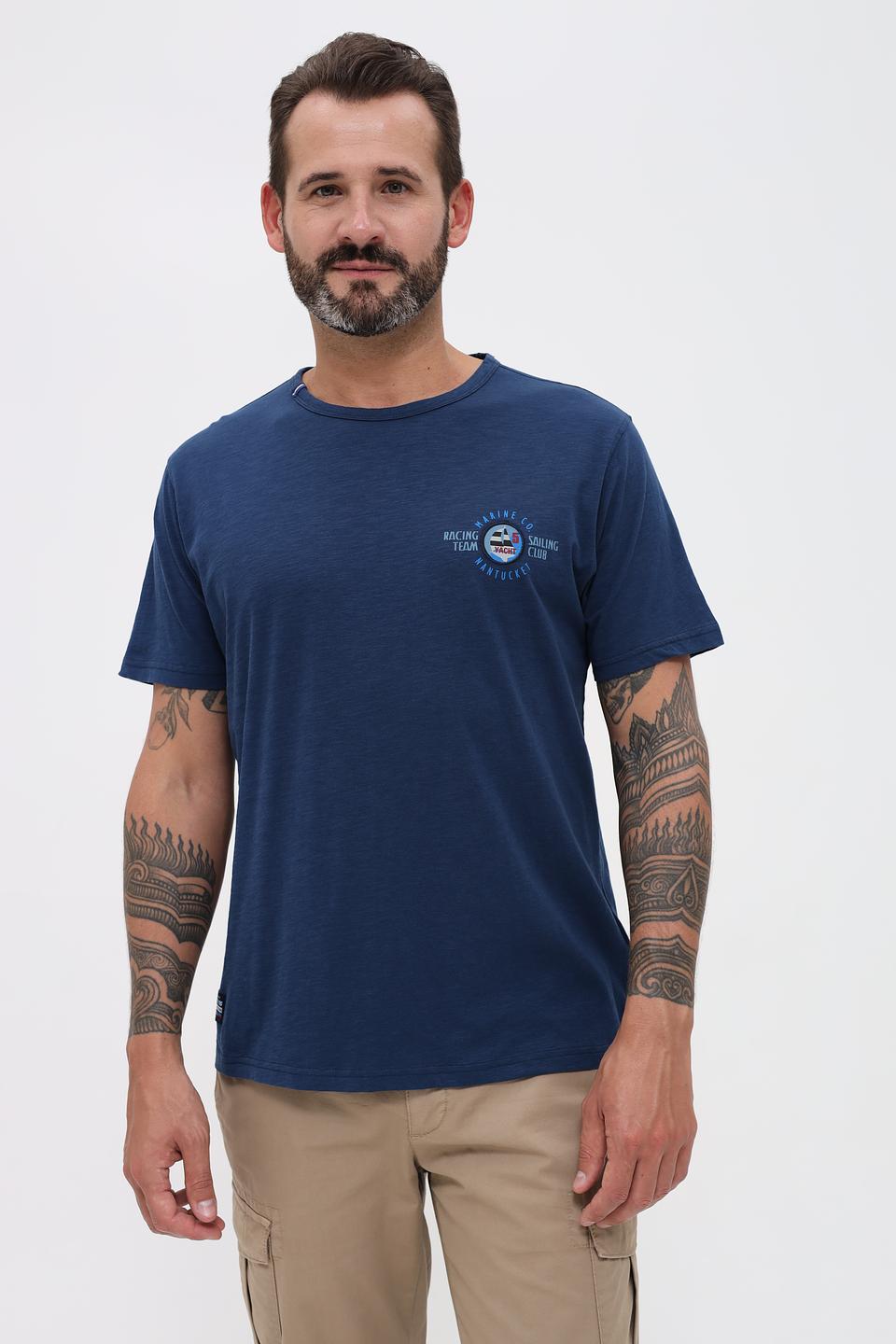 Футболка Sea Barrier с логотипом синяя