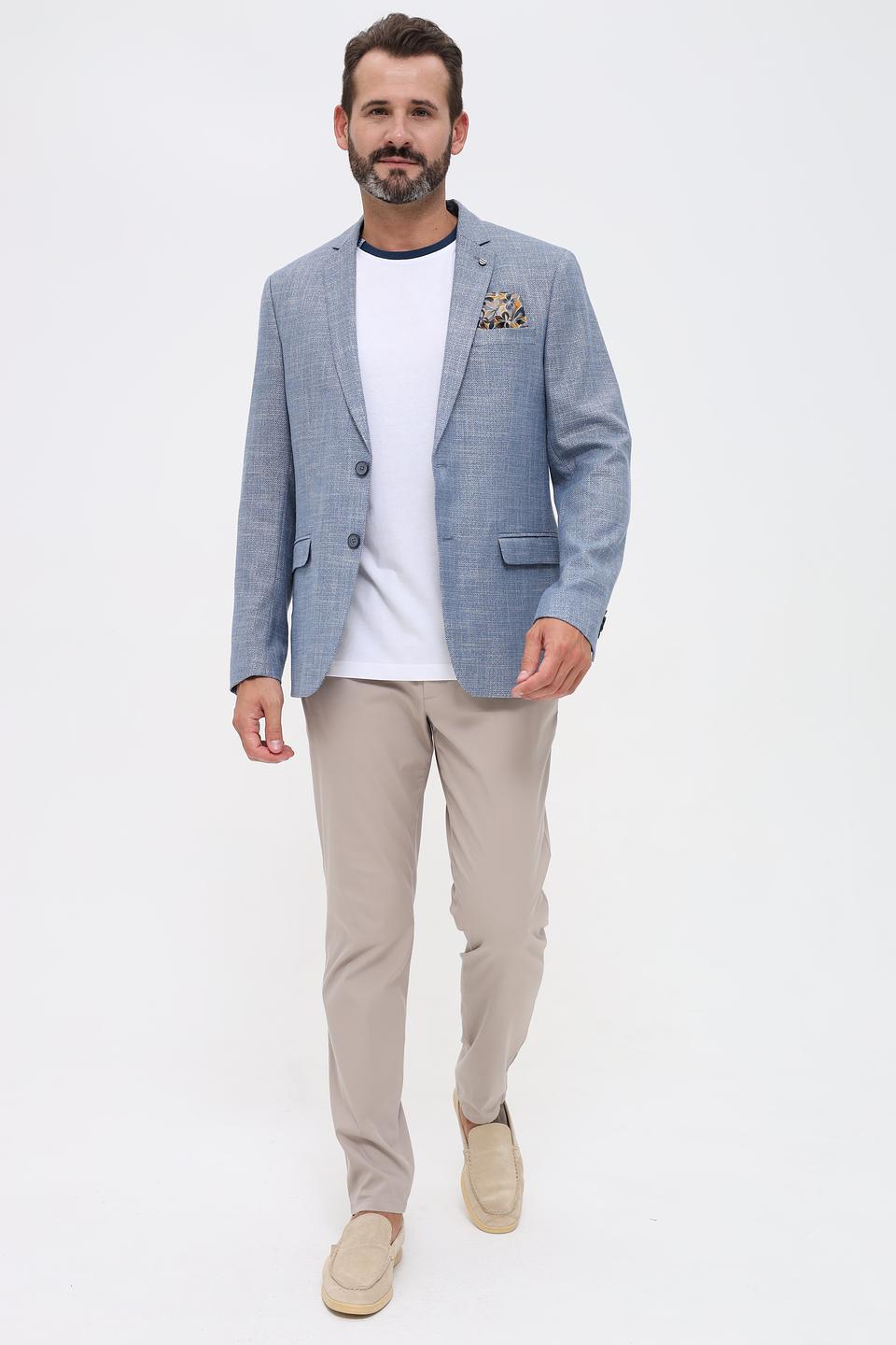 Пиджак Venti мужской голубой в клетку