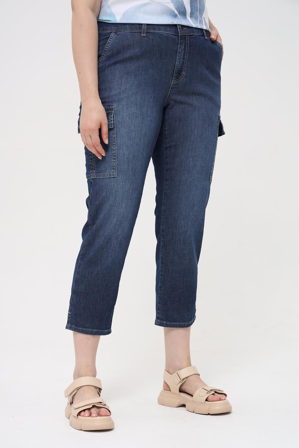 Джинсы Angels CROP SLIT синие