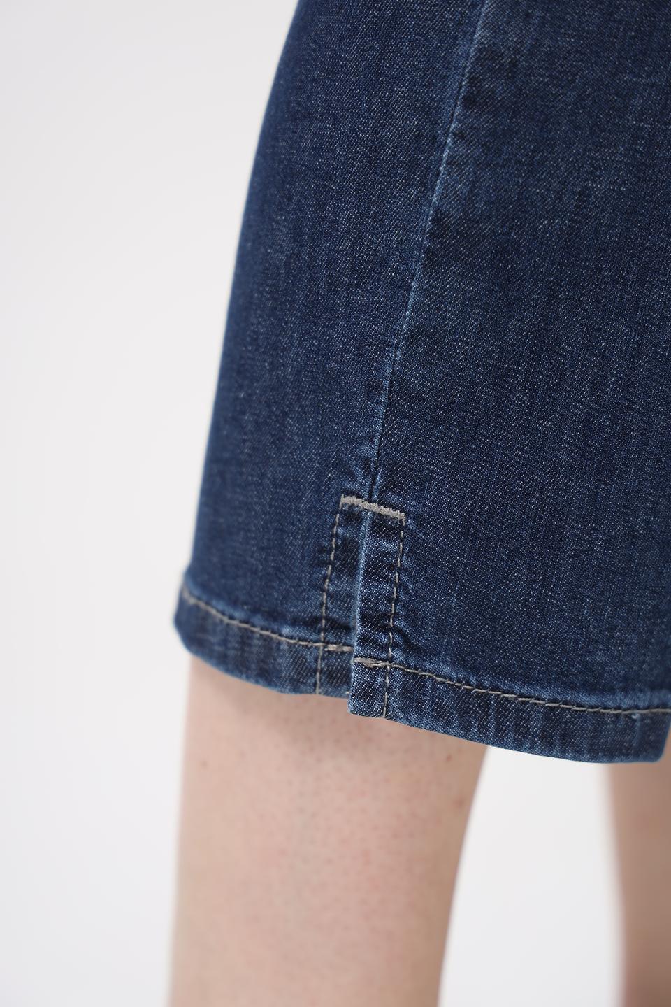 Джинсы Angels CROP SLIT синие