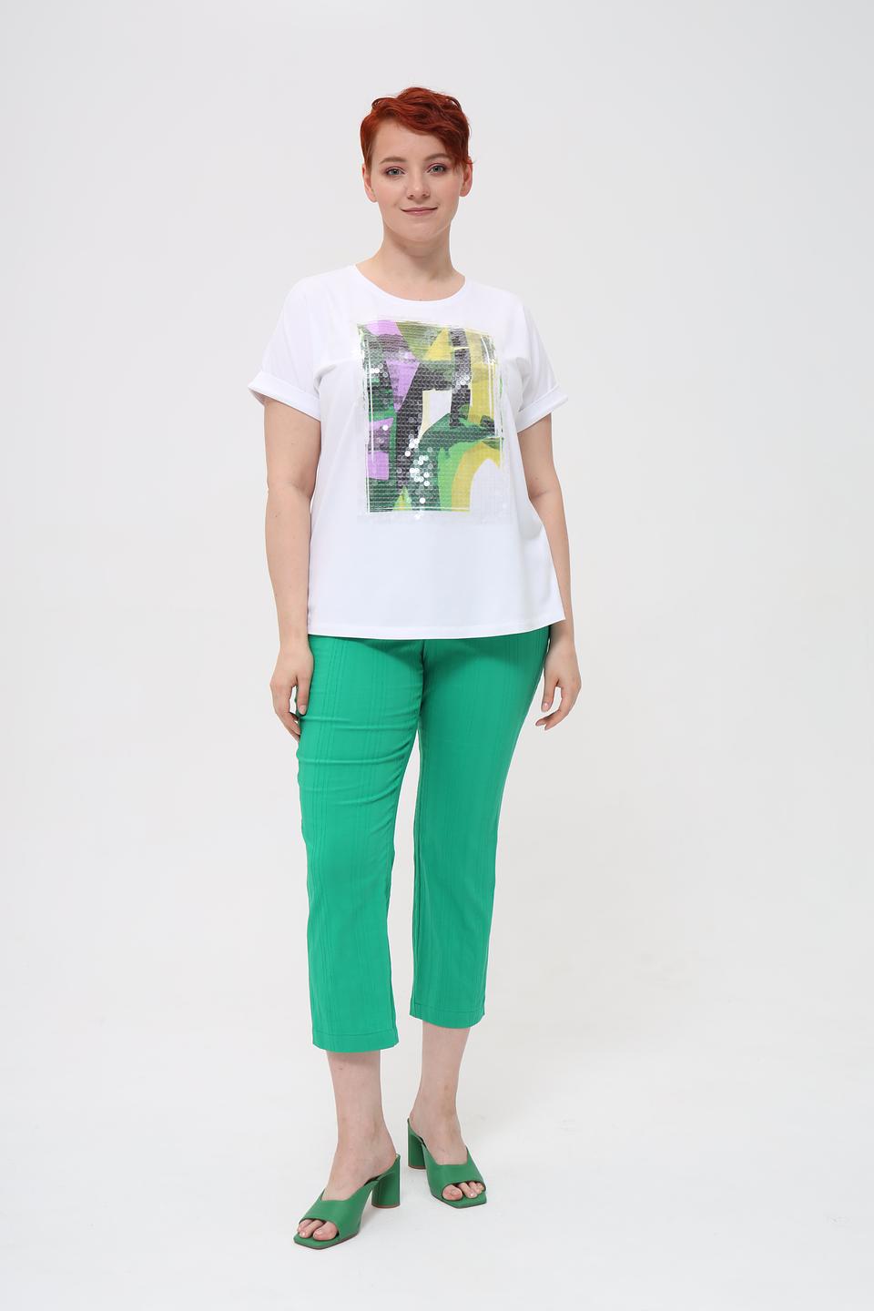 Брюки Samoon зелёные прямые