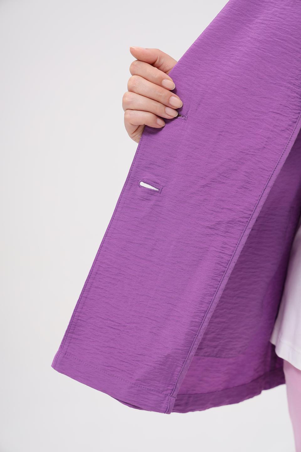 Жакет Samoon лиловый приталенный