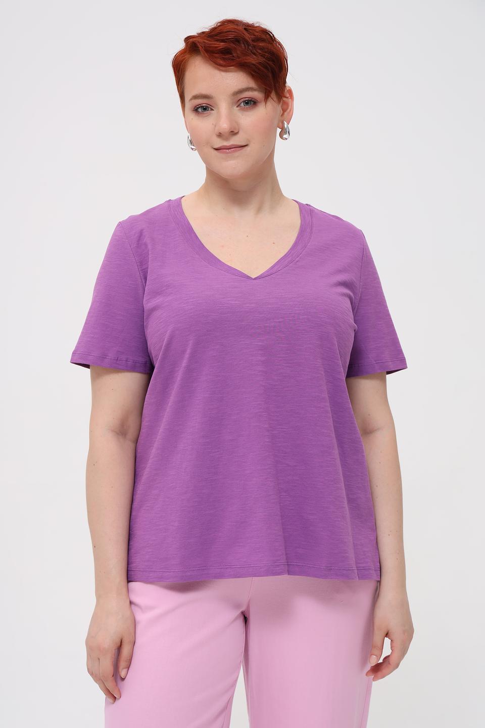 Футболка Samoon женская лиловая