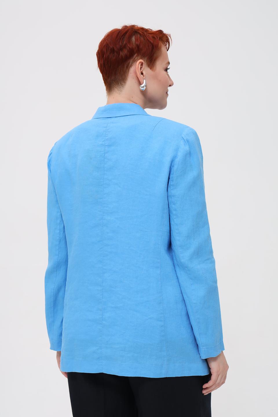 Жакет Marc Aurel льняной голубой
